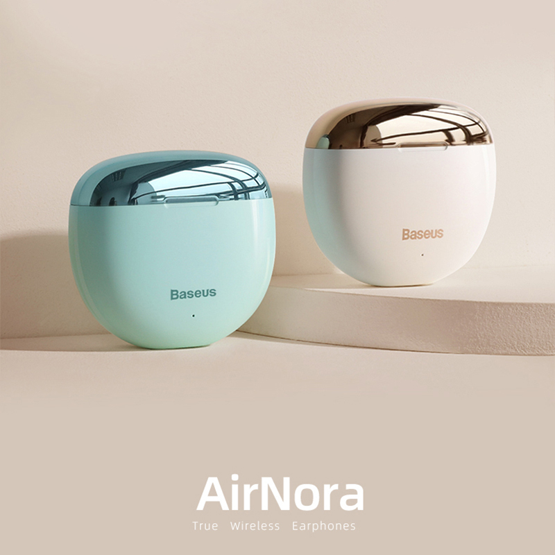 倍思W2 蓝牙耳机 AirNora 无线女士新款入耳式 适用于苹果华为
