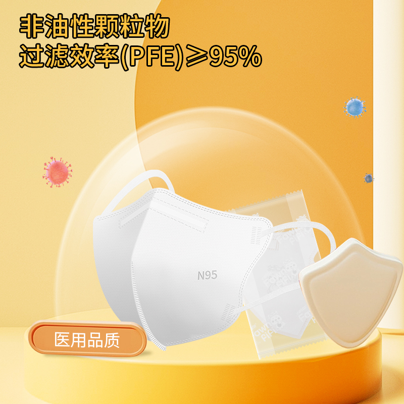 儿童n95级医用防护口罩医疗级别3d立体专用官方正品小学生上学国标2299
