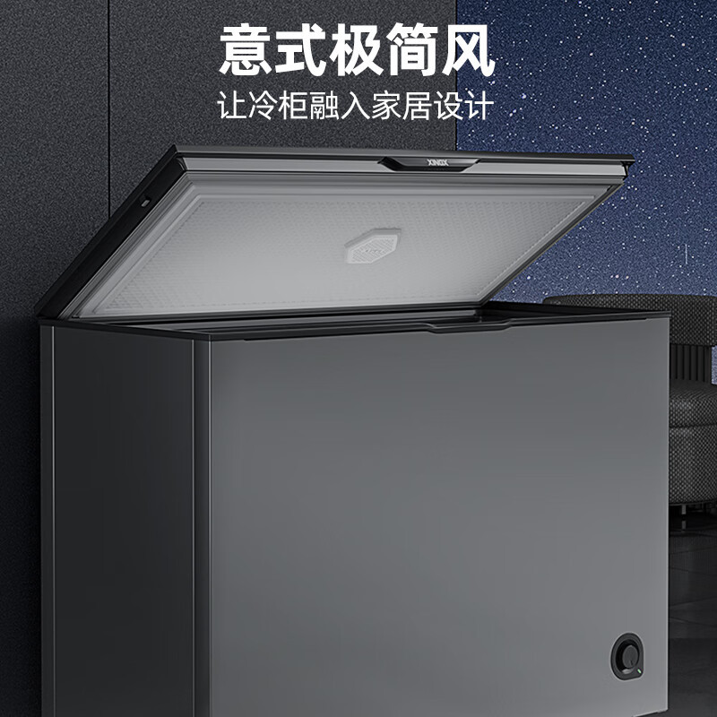 星星 BD/BC-240KE微霜240升冰柜零下30℃单温卧式冷柜家商用顶开门全冷藏全冷冻保鲜柜1级能效