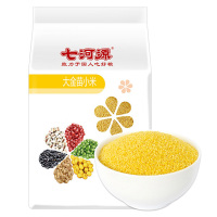 七河源 大金苗小米1kg(无添加 东北 黄小米 月子米 五谷 杂粮 粗粮 煮粥米 真空装 大米伴侣)