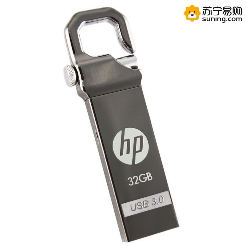 惠普（HP）32GB USB3.0 U盘 x750w 金属黑 高速安全金属钩头优盘