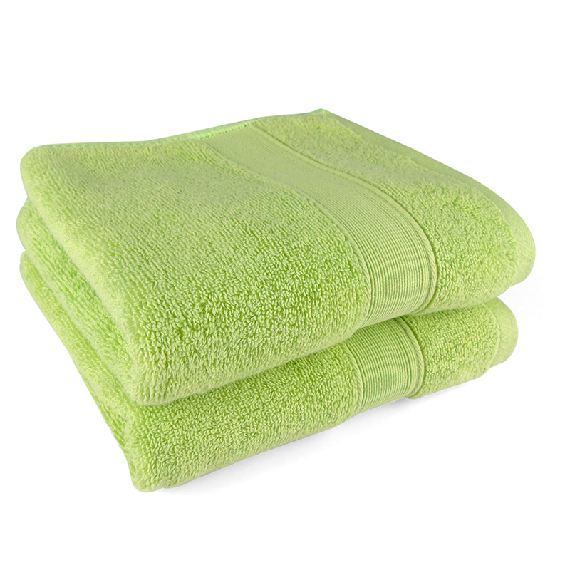 莺歌纯棉32股素色缎档加厚毛巾(75*35*2颜色随机)120g2条装 1盒高清大图