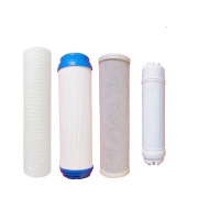 净水器滤芯五级过滤器平口PP棉活性炭RO膜内芯通用全套 快接四级套装