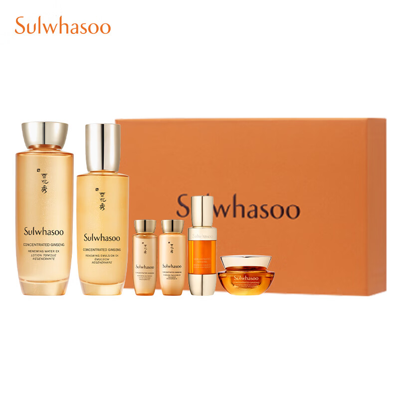 雪花秀(Sulwhasoo)人参水乳精华套盒 紧颜修护 爽肤水150ml+乳液125ml+精华30ml 护肤品女士礼物高清大图