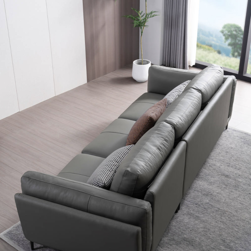 苏宁618掌上明珠sf230头层牛皮沙发