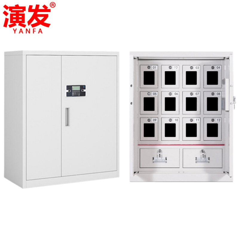 落地文件柜寄存物品柜储物柜保密柜印章柜420*744*935mm 保密柜12格台