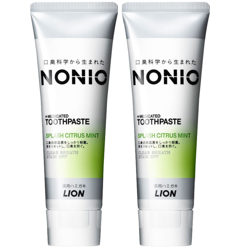 狮王NONIO 口气清新牙膏(柑橘薄荷)130g*2支高清大图