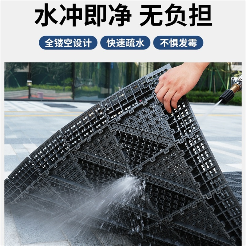 易企采 三刷灰色 商用门口地垫户外脚踏垫防滑垫耐磨脚垫地毯蹭土垫门厅蹭脚垫 单位:平方高清大图