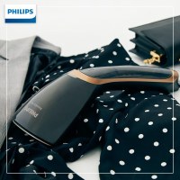 飞利浦(PHILIPS)挂烫机 便携手持式蒸汽熨烫机 旅游 家用迷你型挂式电熨斗熨烫刷 炫酷黑 GC362 -1300