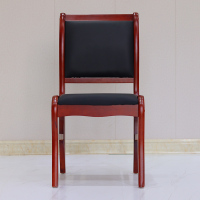 聚盛恒远办公椅曲木椅皮革培训椅 530*450*860mm