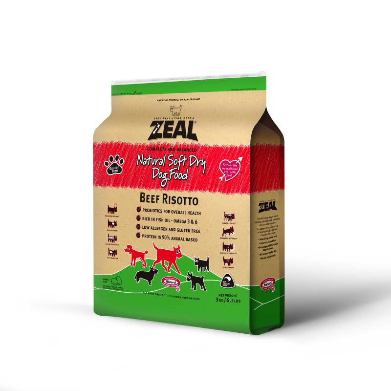 ZEAL全价软犬粮含牛肉配方3kg