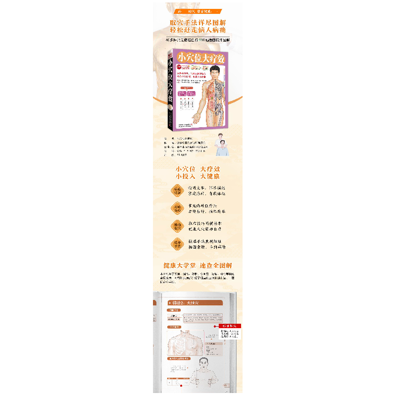 正版 小穴位大疗效(健康大学堂) 健康中国名家论坛编委会 吉林出高清大图