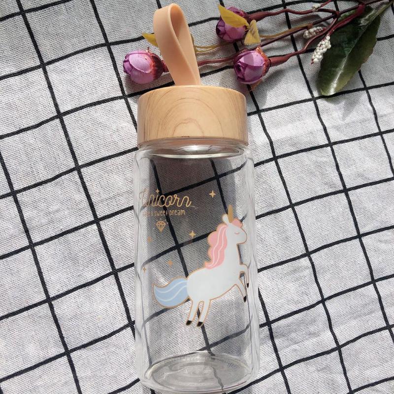 一匹马 水杯女学生韩版可爱玻璃杯子男韩国便携茶杯创意玻璃杯