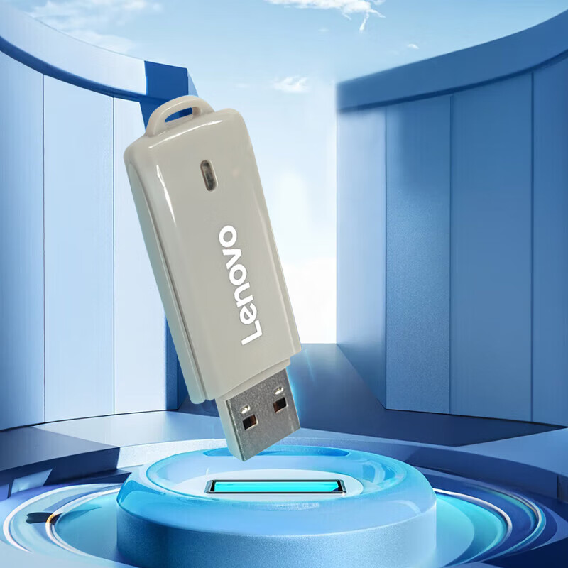 联想(Lenovo)16GBUSB2.0U盘帽盖设计时尚便携SS260系列学习办公电脑通用灰色高清大图
