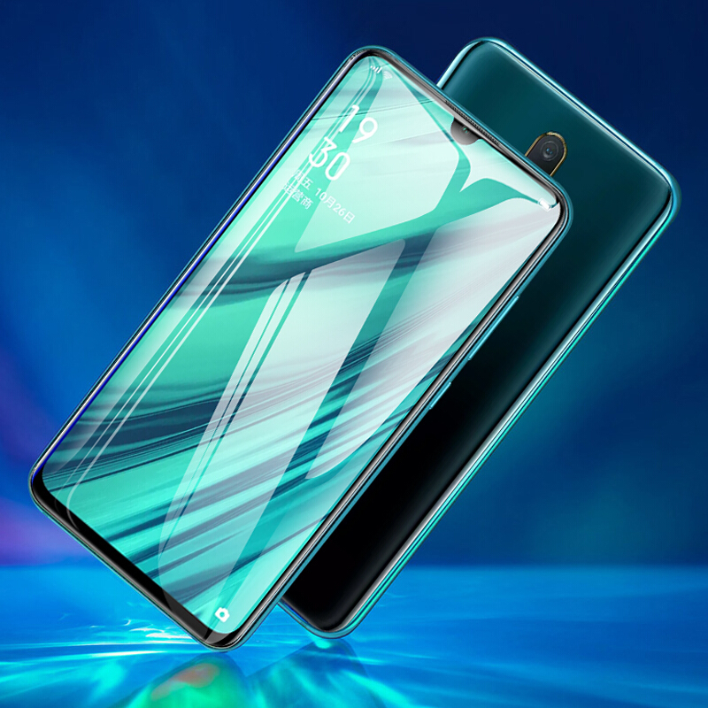 [买2送手机壳]适用oppoa9x钢化膜全屏覆盖a9x钢化玻璃防指纹全屏丝印手机膜oppo手机保护膜黑色轻万高清大图