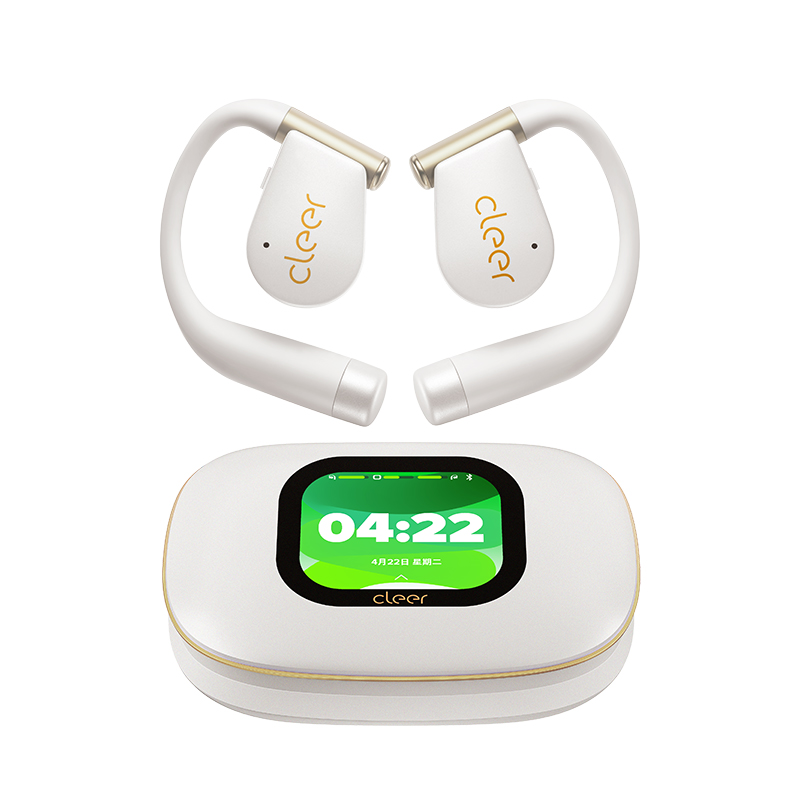 cleer ARC 5 运动版轻羽白派克套装无线耳机挂耳式设计内置麦克风无线聆听新体验高清大图