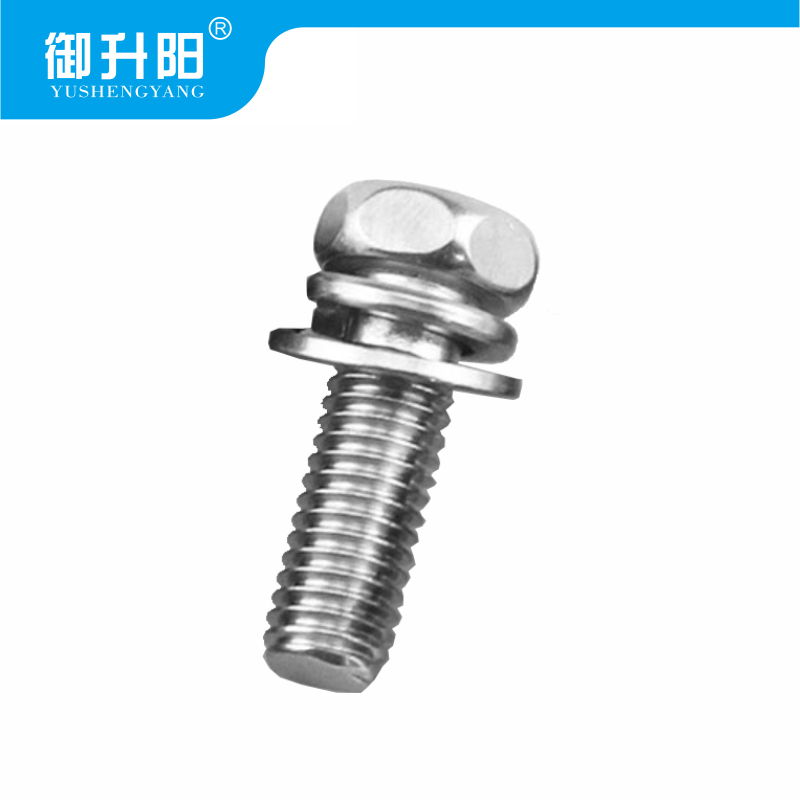 御升阳 304不锈钢三每组合螺丝 M8X25mm 4.8级强度 每个高清大图