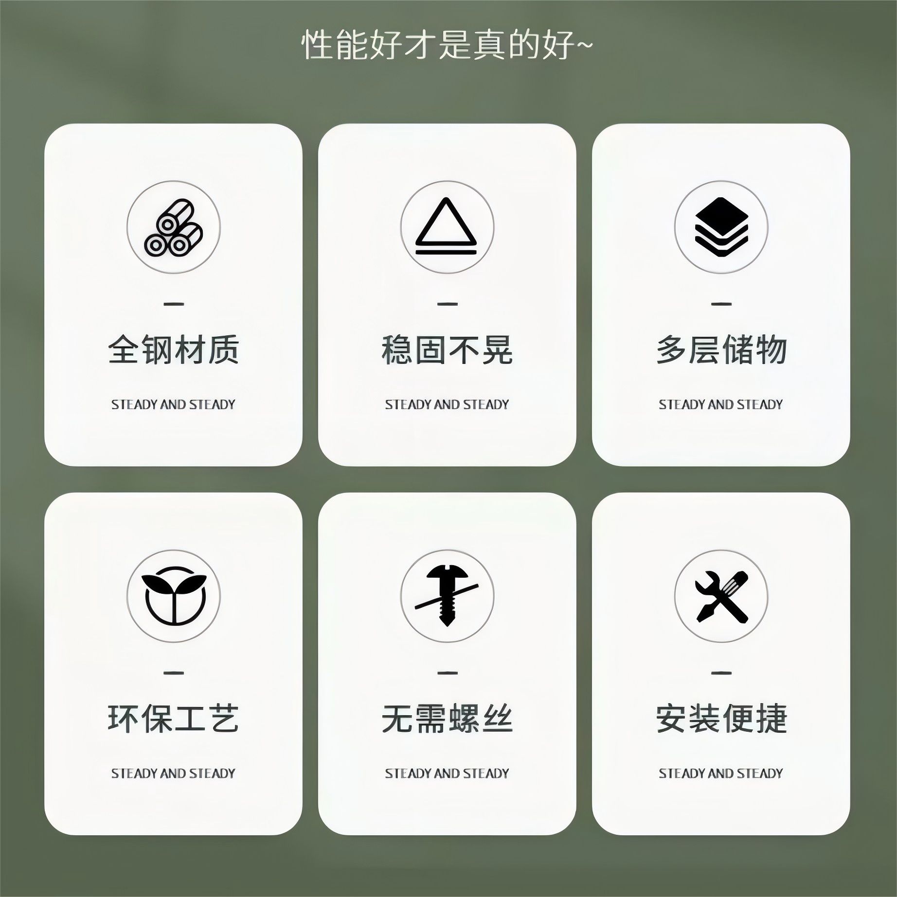 华豫汇阳-三层货架军绿色(加厚冷轧钢)1500*2000*600高清大图