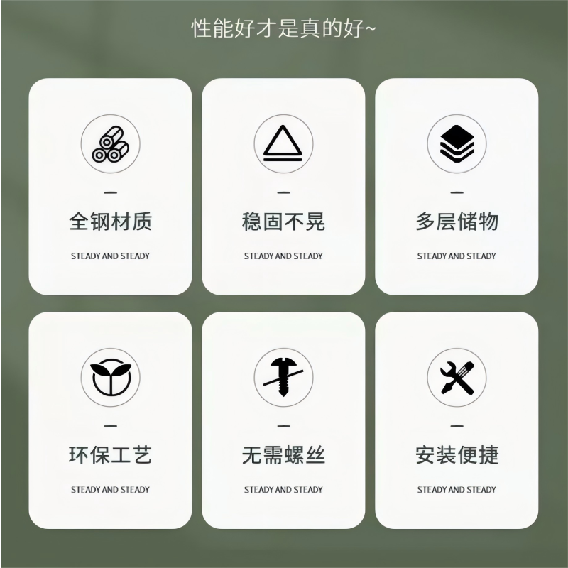 华豫汇阳-三层货架军绿色(加厚冷轧钢)1500*2000*600