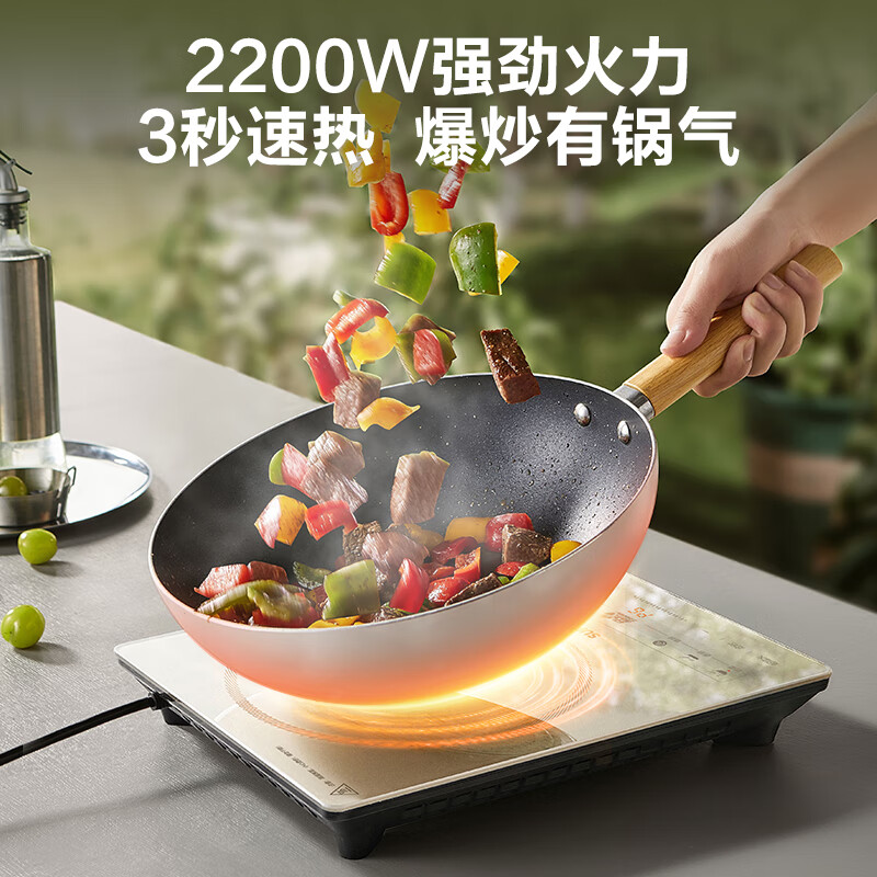 苏泊尔(SUPOR)超猛火电磁炉家用电陶炉电磁灶电池炉火锅新型超薄大功率电炉一体大面板电火灶C22-IA818D(单灶)