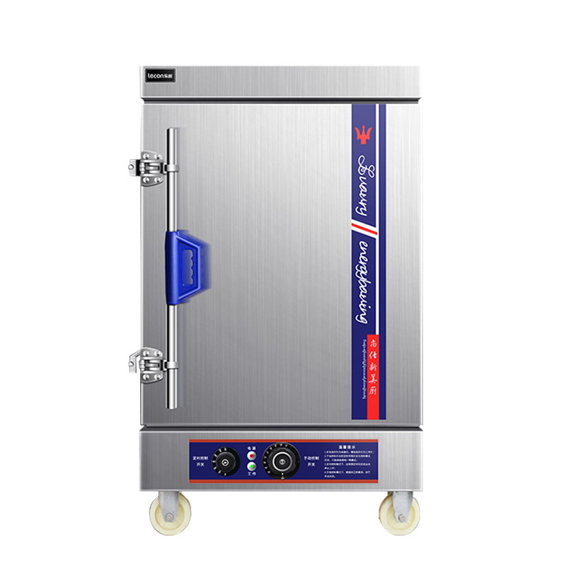 乐创(lecon) 蒸饭柜 LC-2K004 商用蒸饭柜 定时控温10盘全自动蒸饭柜米饭电蒸箱 大型食堂蒸饭车蒸饭机高清大图