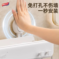 太力免打孔吸盘抹布洗碗海绵厨房置物架多功能收纳水槽沥水架壁挂