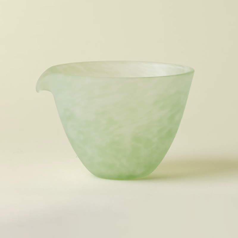 小清新琉璃分茶器月笼砂浅绿公到杯茶海