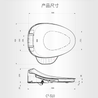 [年货节]KOHLER科勒即热式智能马桶盖智能坐便器盖板C3-510清舒宝洁身器31332T