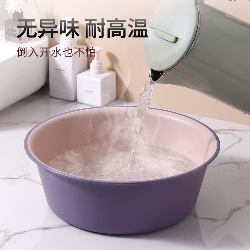 家用脸盆大号加厚耐用塑料洗脸盆子学生宿舍用小盆洗衣服盆洗脚盆图片