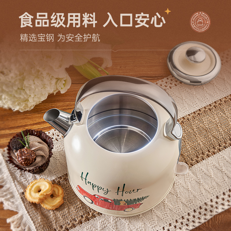 卓朗复古1.7L大容量电热水壶ZL-149HN高清大图