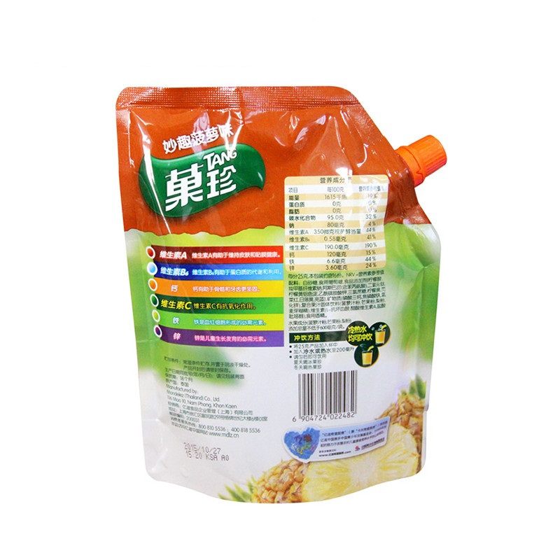 菓珍果味冲饮固体饮料壶嘴装妙趣菠萝味400g/袋 亿滋出品