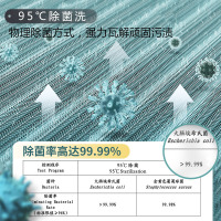 TCL 滚筒洗衣机 8公斤大容量 变频电机 一级能效 蒸汽除菌 呵护健康 消毒液预洗 G80L880-B芭蕾白