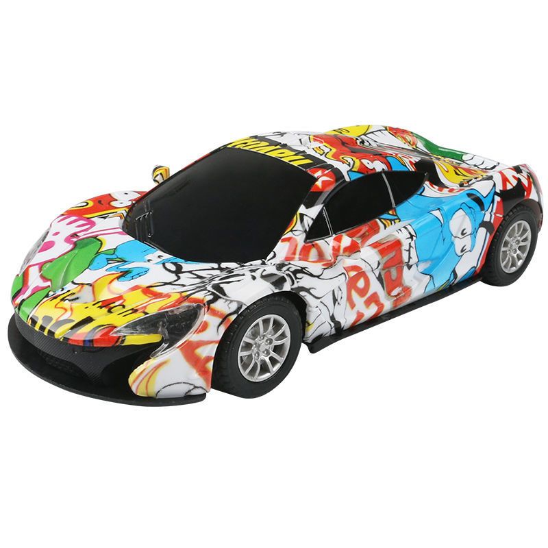 遥控车玩具赛车布加迪模型耐摔可充电动小汽车玩具 布加迪红色带车灯