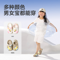 幸福玛丽儿童洞洞鞋女童2025夏季新款防滑软底外穿凉拖卡通沙滩鞋
