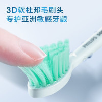 飞利浦(PHILIPS)电动牙刷头 3D软毛呵护牙龈 3支装HX2021/02适用于HX2471/HX2431全系列