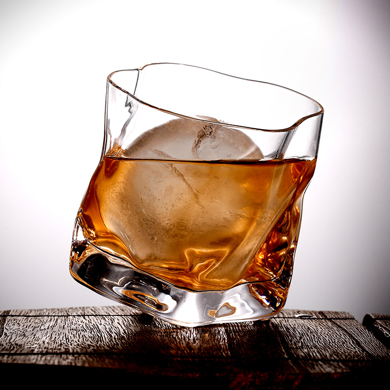 日本小松诚网红威士忌酒杯洋酒杯北欧ins风日式啤酒玻璃杯子水晶|两只