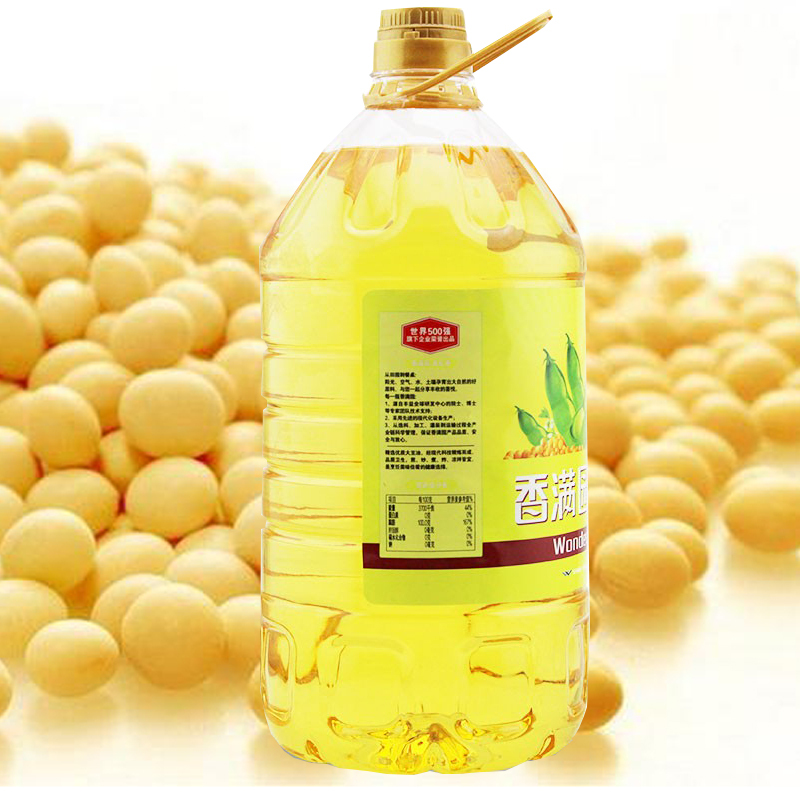香满园一级大豆油5L大桶装非转基因家用餐饮专用油食用植物油粮油 香满园