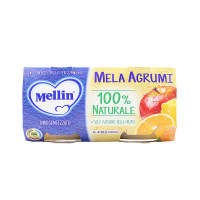 美林(Mellin)宝宝营养辅食苹果橙子泥 100克/罐 2罐装 蔬果泥 辅食添加初期以上 原装进口 4个月以上