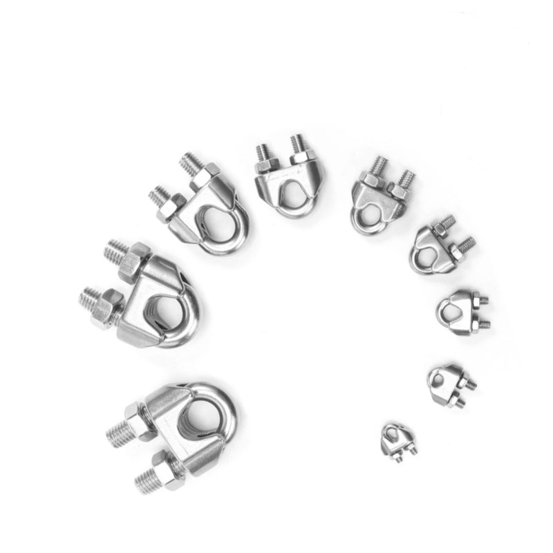 钢丝绳卡子钢丝绳卡头U型卡子线绳紧固用轧头304不锈钢 M3 个高清大图