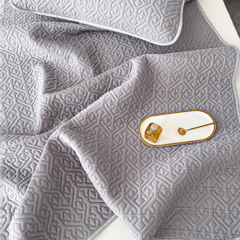 添福运 乳胶凉席三件套可折叠可水洗加厚防滑卡通凉席透气舒适冰丝凉席夏季三件套学生宿舍单人空调席子床单高清大图