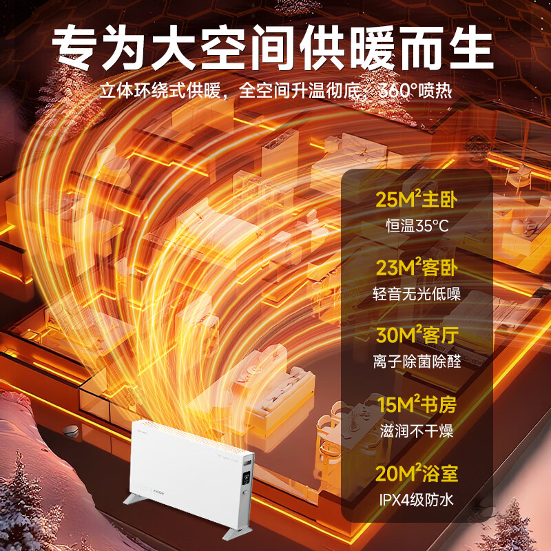 夏普 全屋取暖器HX-CR222A-W高清大图