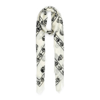 Alexander McQueen 亚历山大·麦昆 女士骷髅头围巾 557717-3943Q-9260
