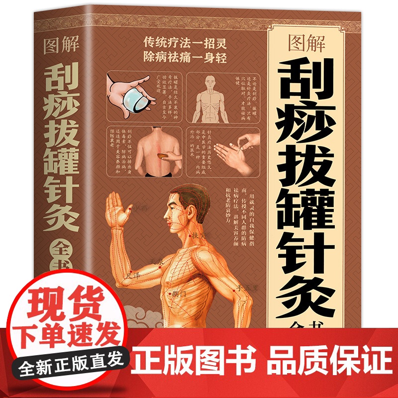 图解刮痧拔罐针灸全书 十四条经络常用经典穴位按摩拔罐刮痧艾灸四种保健技法快速精准找穴取穴足不出户轻松保健养生书籍高清大图