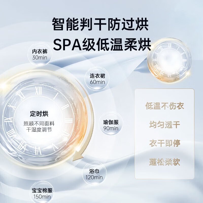 松下(Panasonic)XQG10-AD150小欢洗内衣裤洗衣机 洗烘一体迷你滚筒 直驱变频智能投放 除HPV贴身衣物高清大图