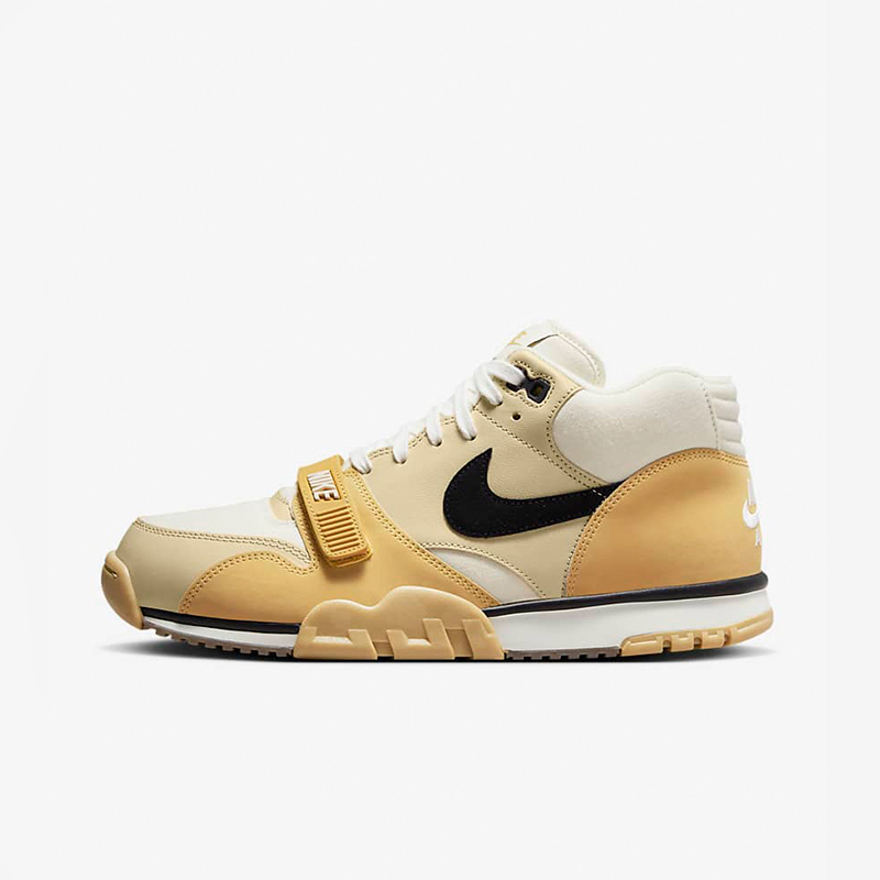 nike air trainer 1 "wheat gold" 防滑耐磨 高帮 训练鞋 米黄白 dv