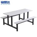 铭思达食堂连体餐桌六人位张