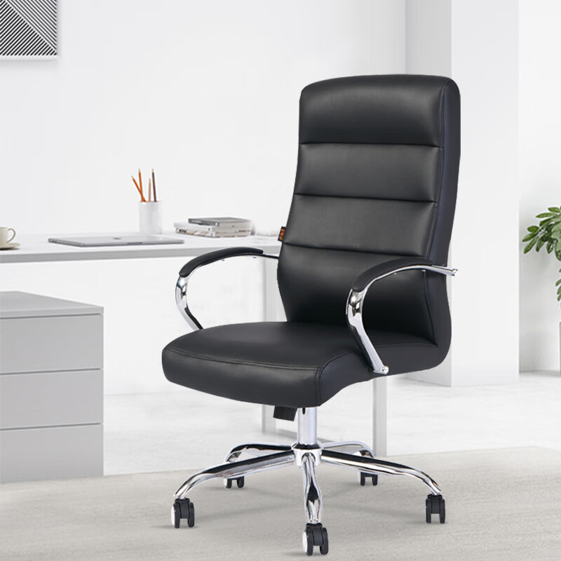 域赢办公椅电脑椅家用时尚休闲皮质椅书房写字看书专用转椅高清大图