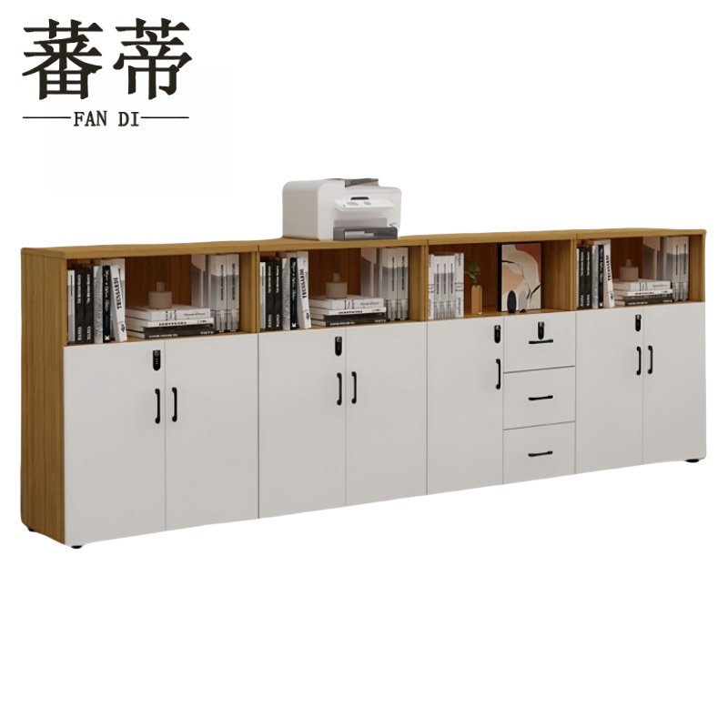 蕃蒂书柜七门三抽台