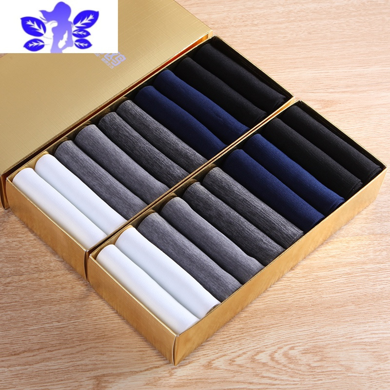 Ideamini男士丝袜白色男袜薄款中筒袜夏季超薄冰丝透气男短丝袜夏