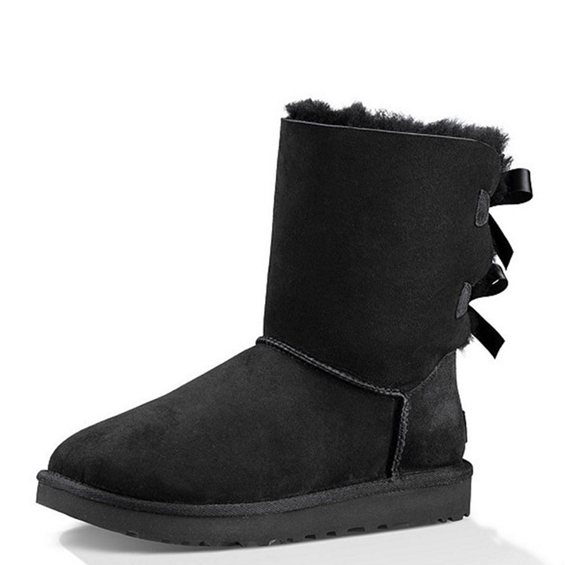 [直营]UGG(UGG) Bailey Bow ll 贝莉蝴蝶结2.0中筒女士保暖雪地靴女靴1016225